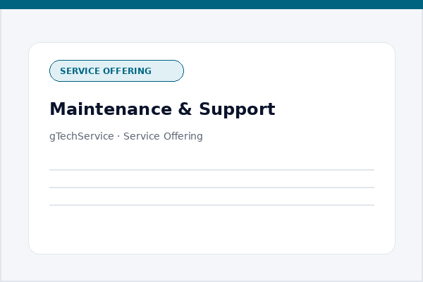 Maintenance & Support Graphic